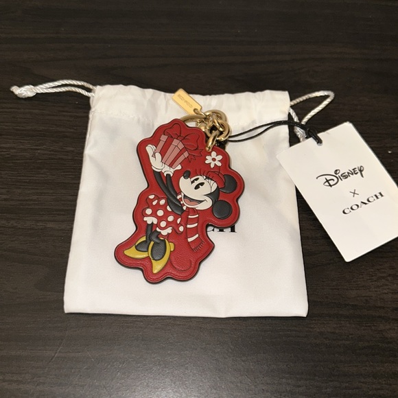 NWT Disney X Coach Minnie/Mickey Mouse Bag Charm - Picture 5 of 7